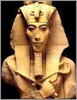 Busto Farao Akhenaton Busto Farao Akhenaton o culto da adoração ao sol.