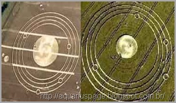Crop Circle Avebury Manor Crop Circle Avebury Manor analisando os desenhos.