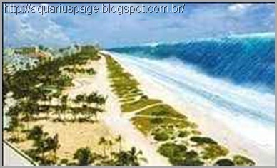 Chegada Tsunami Praia Cumbre Vieja Chegada Tsunami Praia Cumbre Vieja mega tsunami ou onda da morte.