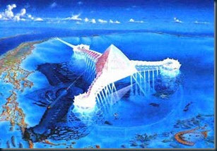 Pirâmide de Atlantida Pirâmide de Atlantida pirâmides de vidro são encontradas submersas no triângulo das bermudas.