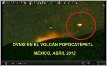 Ovni Sobre Vulcao Mexico óvni gigante penetra o vulcão popocatepetl.