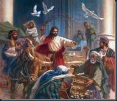 Jesus Vendedores Templo o desprendimento para a caridade.