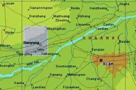 Mapa Local Pirâmides Chinesas Aliens Mapa Local Pirâmides Chinesas Aliens o sitio apresenta inúmeras pirâmides em três áreas.