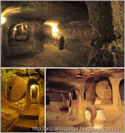 Cidade Subterranea Derinkuyu Cidade Subterranea Derinkuyu cidade reptil subterranea derinkuyu na capadócia, turquia.