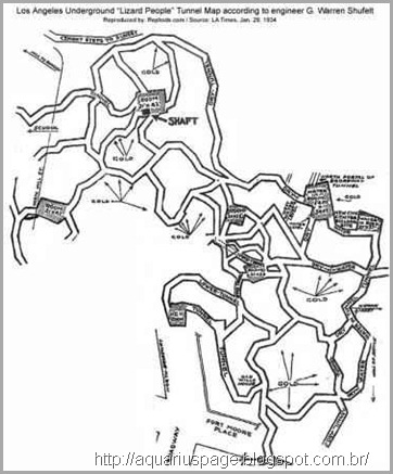 Mapa Tuneis Reptiles Los Angeles Mapa Tuneis Reptiles Los Angeles o mapa do complexo de túneis em los angeles.