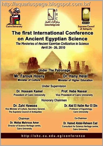 Conférencia egiptologia ciência egipcia pirâmides Conférencia egiptologia ciência egipcia pirâmides a conferência e a declarações.