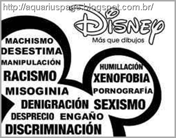 Disney Controle Mental Sexismo métodos.