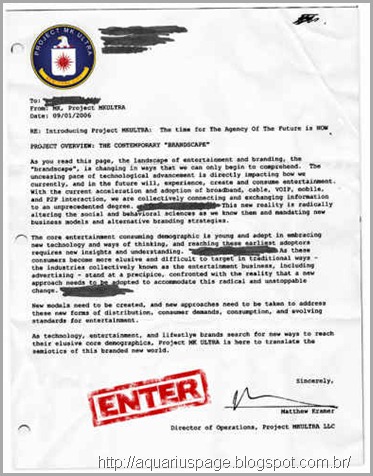Mk Ultra Projeto Cia origem projeto monarca.