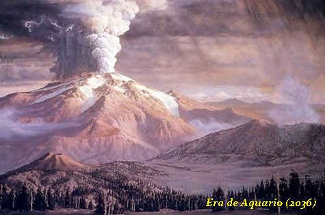 Monte Mazama Entrando Erupcao Monte Mazama Entrando Erupcao a lenda do lago da cratera.